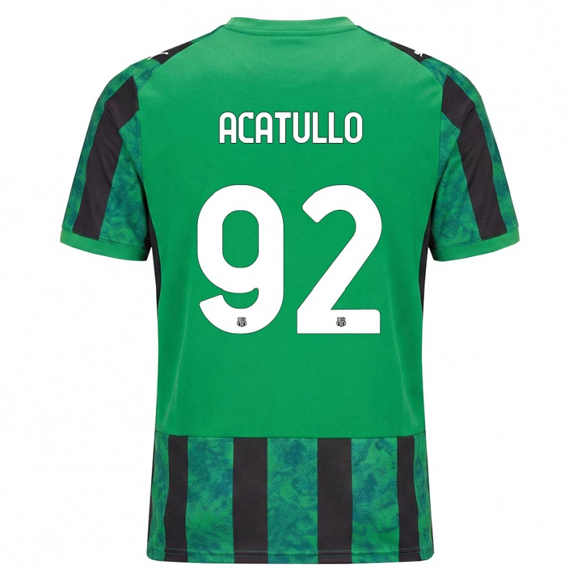 Danxen Dámské Cristian Acatullo #92 Zelená Černá Bílá Domů Hráčské Dresy 2026/27 Dres