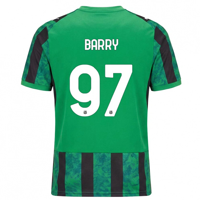 Danxen Dámské Omar Barry #97 Zelená Černá Bílá Domů Hráčské Dresy 2026/27 Dres