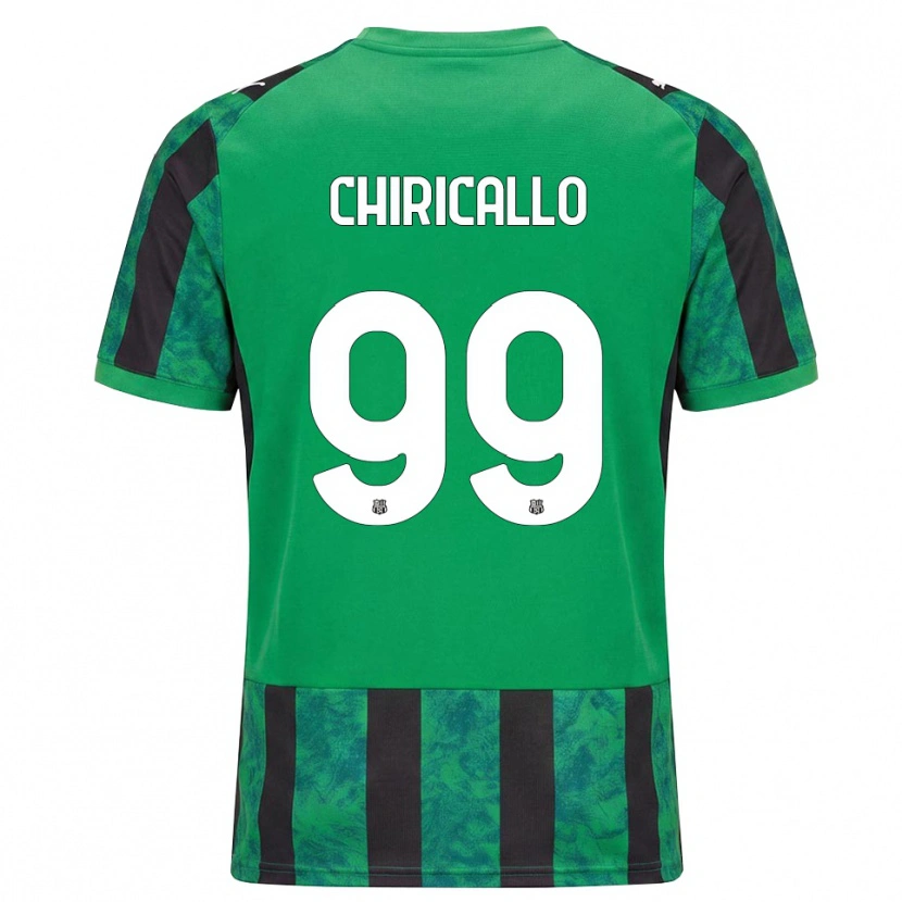 Danxen Dámské Giovanni Chiricallo #99 Zelená Černá Bílá Domů Hráčské Dresy 2026/27 Dres