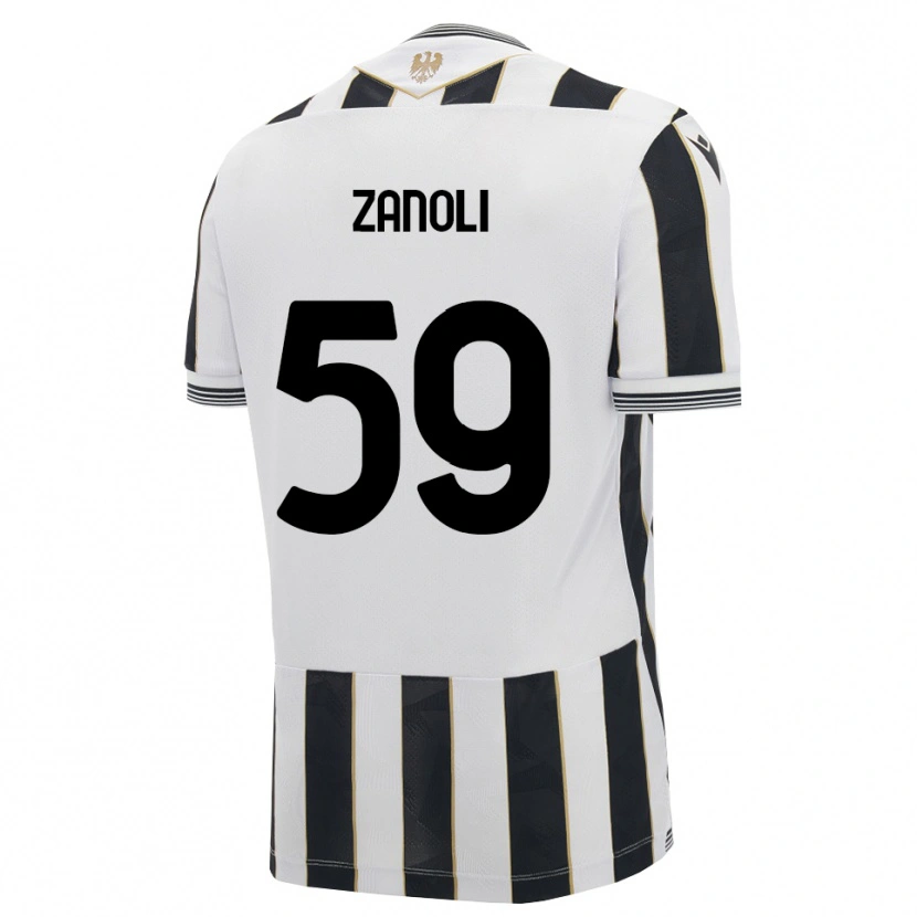 Danxen Dámské Alessandro Zanoli #59 Černá Bílá Růžová Domů Hráčské Dresy 2026/27 Dres