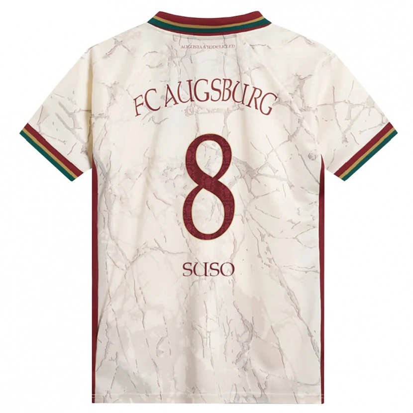 Danxen Dámské Sima Suso #8 Zelená Rýžová Bílá Tmavě Červená Domů Hráčské Dresy 2026/27 Dres