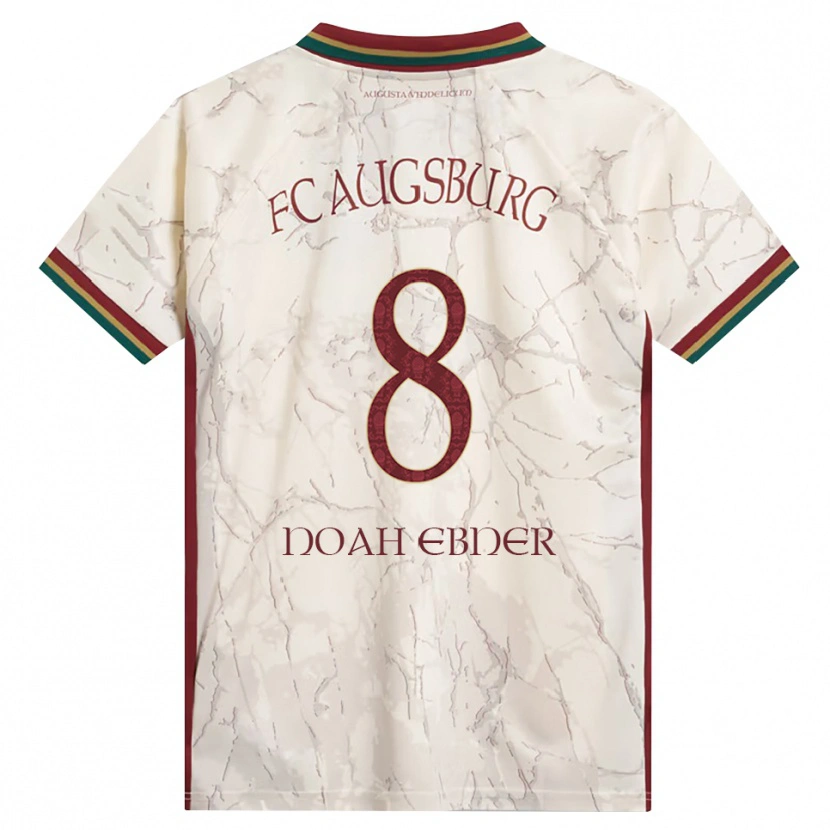Danxen Dámské Noah Ebner #8 Zelená Rýžová Bílá Tmavě Červená Domů Hráčské Dresy 2026/27 Dres