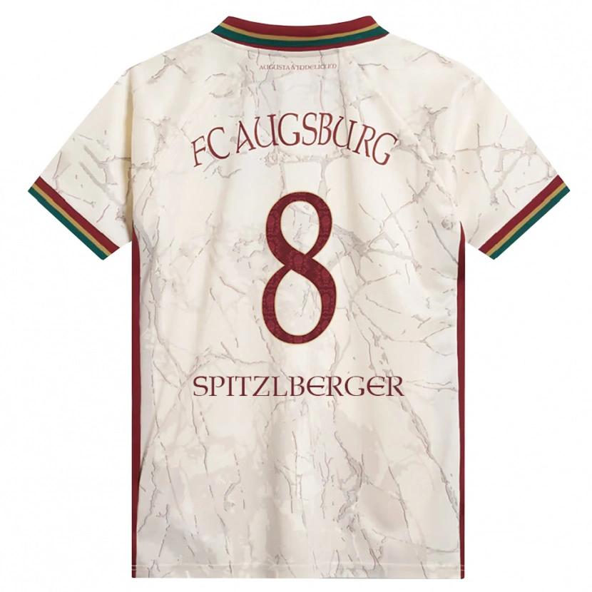 Danxen Dámské Jordan Spitzlberger #8 Zelená Rýžová Bílá Tmavě Červená Domů Hráčské Dresy 2026/27 Dres