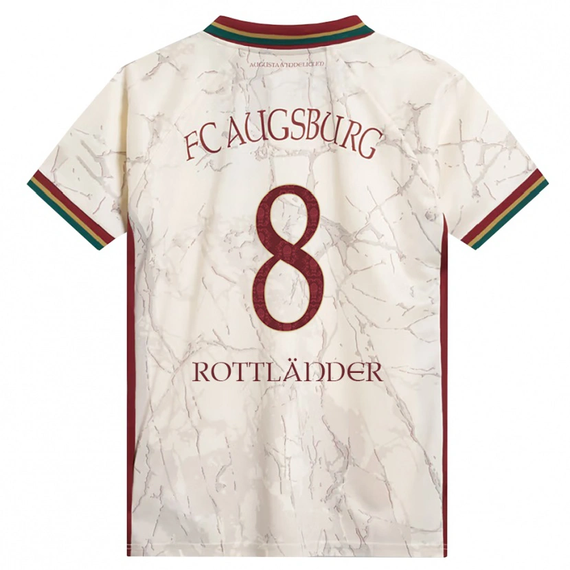 Danxen Dámské Amelie Rottländer #8 Zelená Rýžová Bílá Tmavě Červená Domů Hráčské Dresy 2026/27 Dres