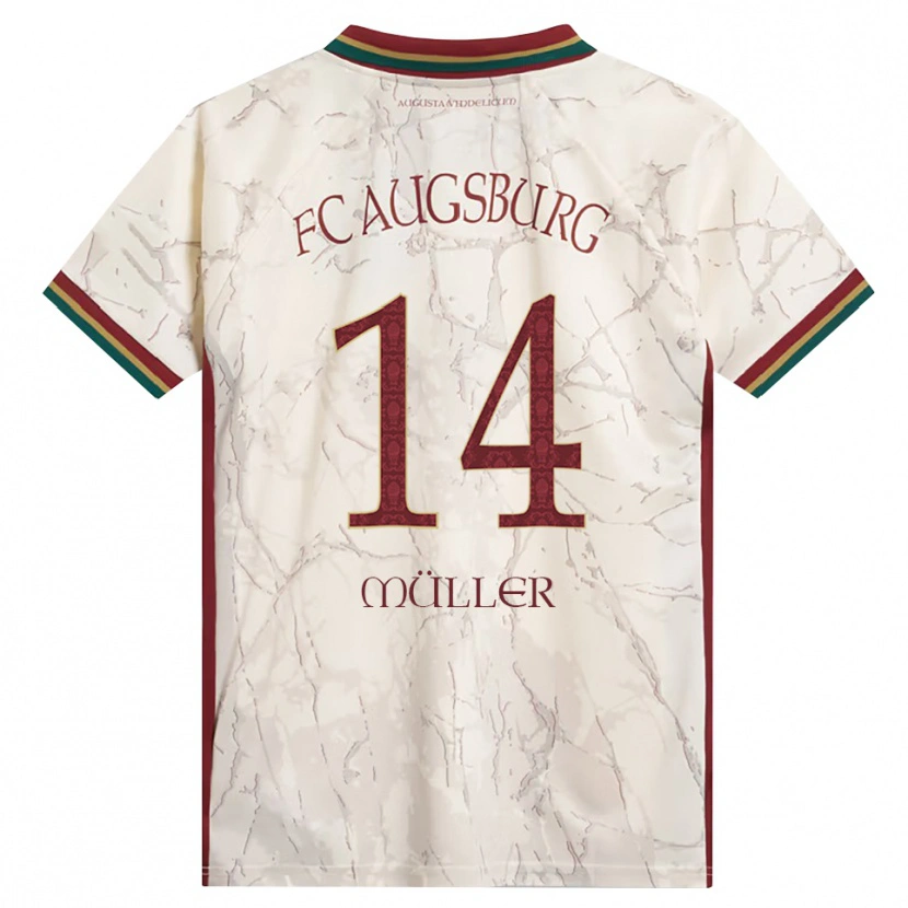 Danxen Dámské Mato Müller #14 Zelená Rýžová Bílá Tmavě Červená Domů Hráčské Dresy 2026/27 Dres