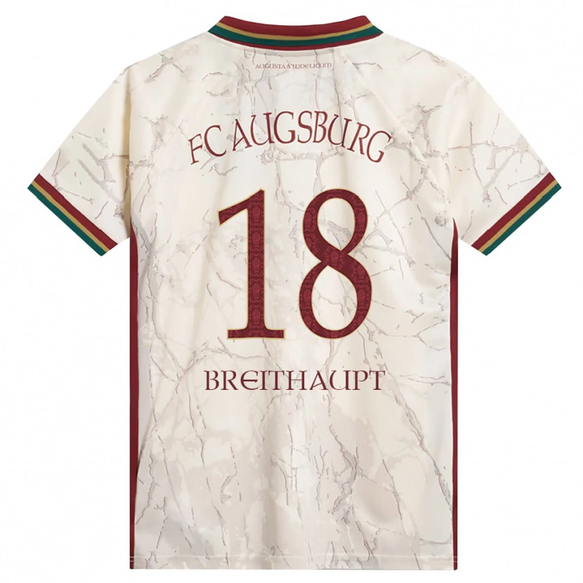 Danxen Dámské Tim Breithaupt #18 Zelená Rýžová Bílá Tmavě Červená Domů Hráčské Dresy 2026/27 Dres