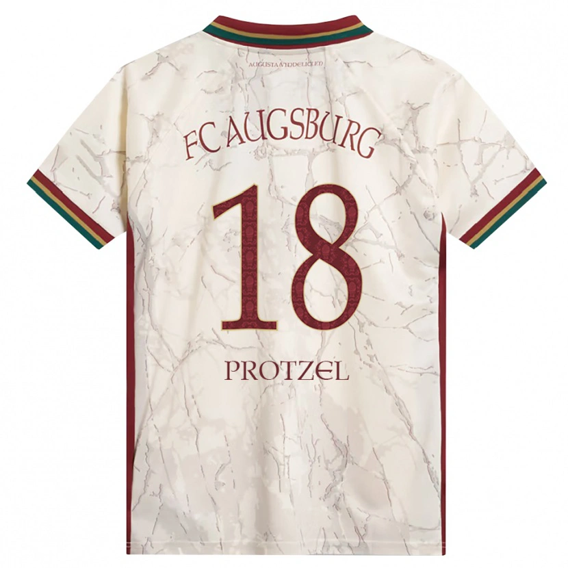 Danxen Dámské Ann-Sophie Protzel #18 Zelená Rýžová Bílá Tmavě Červená Domů Hráčské Dresy 2026/27 Dres