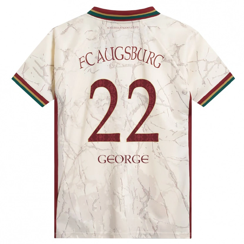 Danxen Dámské Noah George #22 Zelená Rýžová Bílá Tmavě Červená Domů Hráčské Dresy 2026/27 Dres