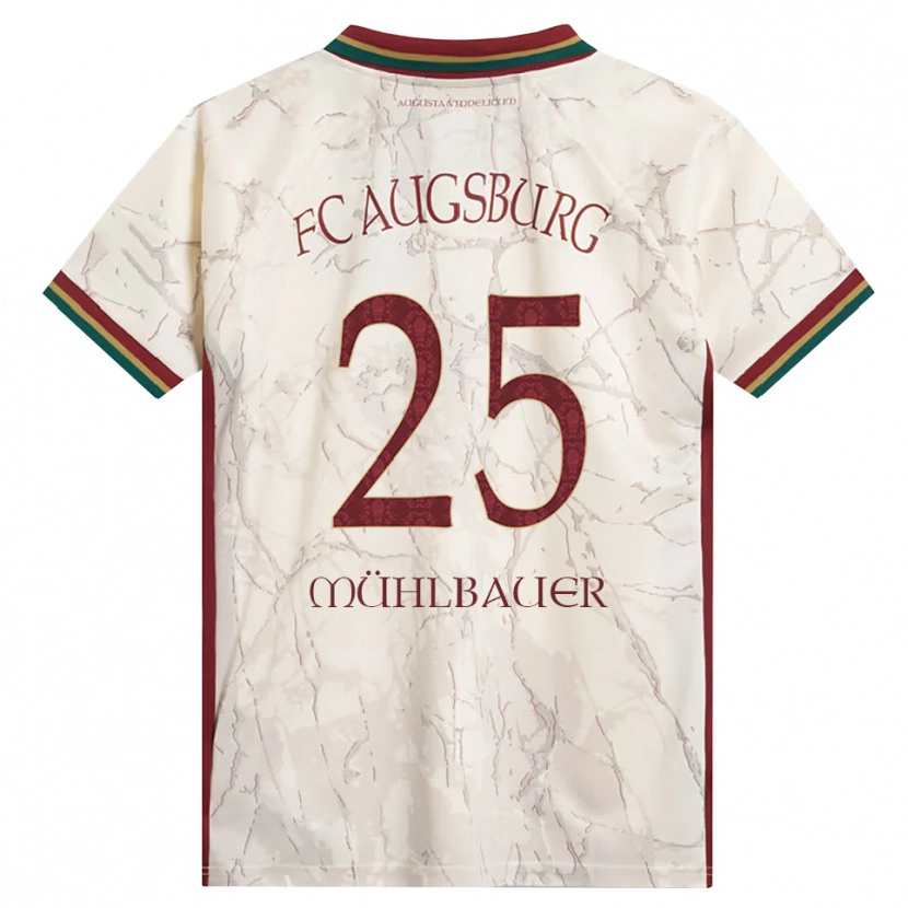 Danxen Dámské Simon Mühlbauer #25 Zelená Rýžová Bílá Tmavě Červená Domů Hráčské Dresy 2026/27 Dres