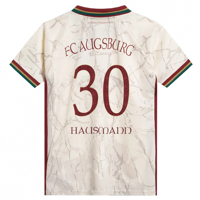 Danxen Dámské Daniel Hausmann #30 Zelená Rýžová Bílá Tmavě Červená Domů Hráčské Dresy 2026/27 Dres