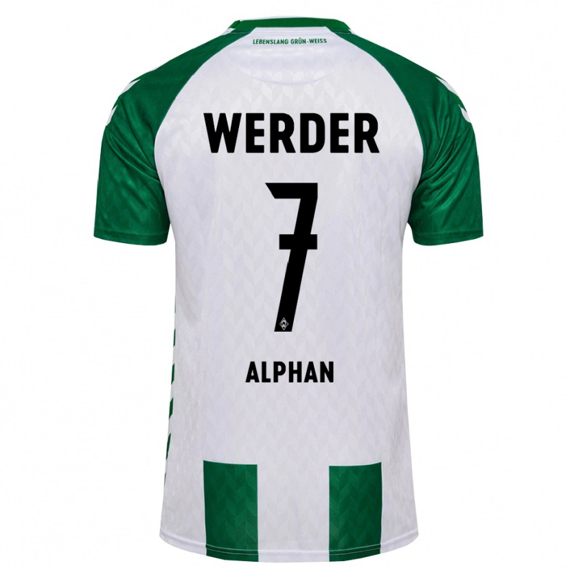 Danxen Dámské Metehan Alphan #7 Zelená Bílá Domů Hráčské Dresy 2026/27 Dres
