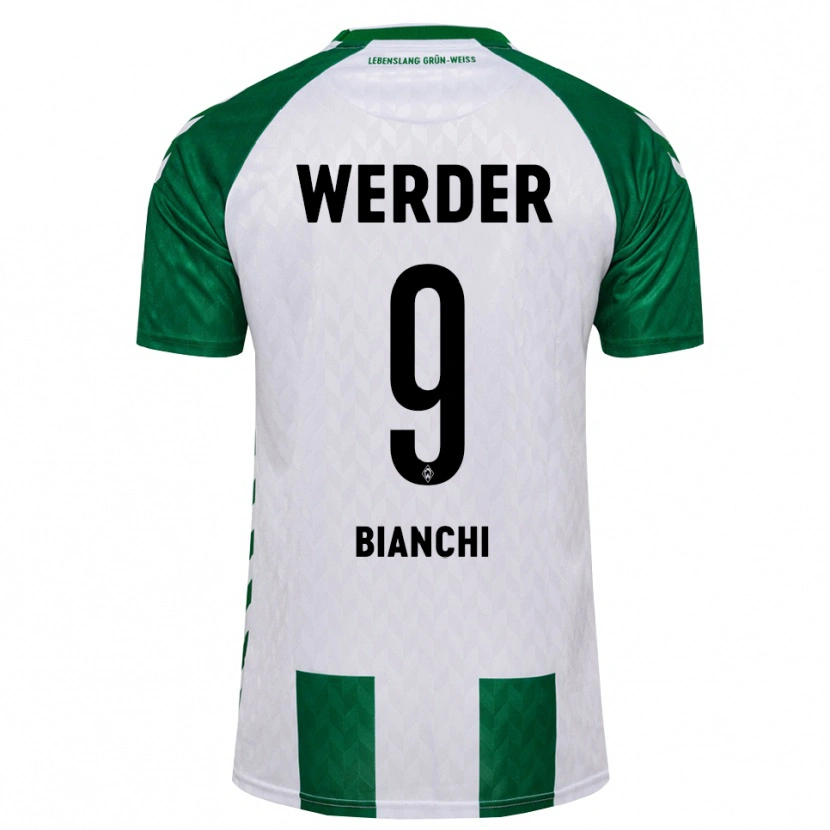 Danxen Dámské Nicholas Bianchi #9 Zelená Bílá Domů Hráčské Dresy 2026/27 Dres