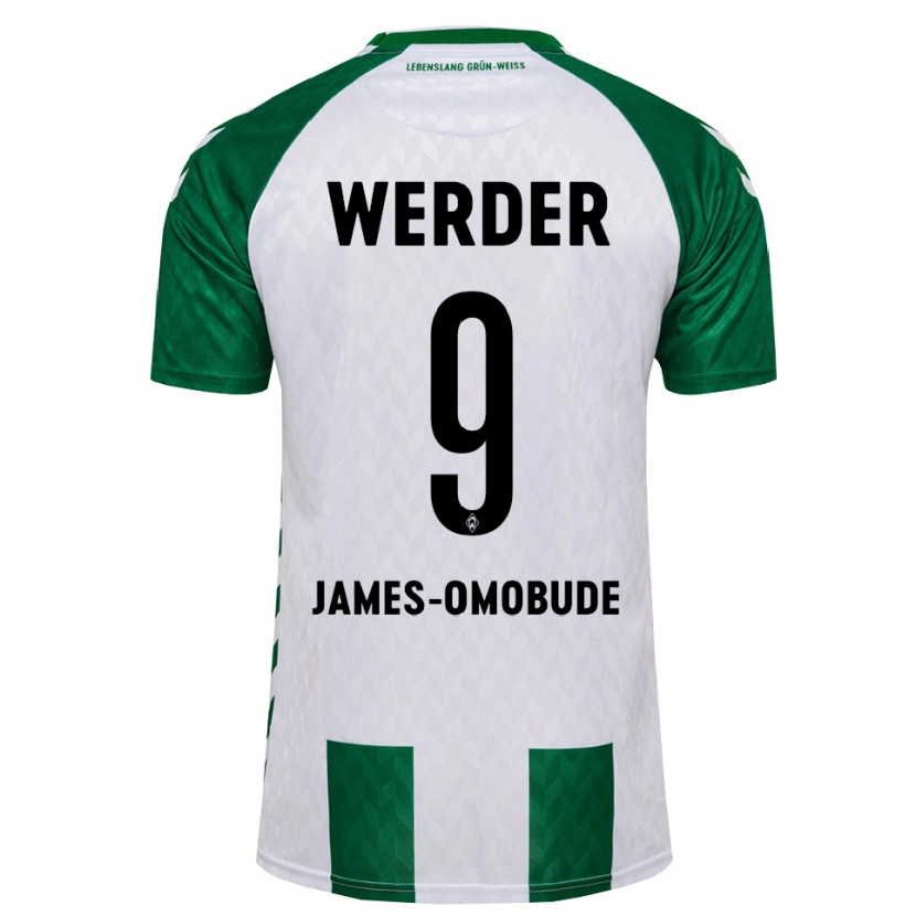 Danxen Dámské Favor James-Omobude #9 Zelená Bílá Domů Hráčské Dresy 2026/27 Dres