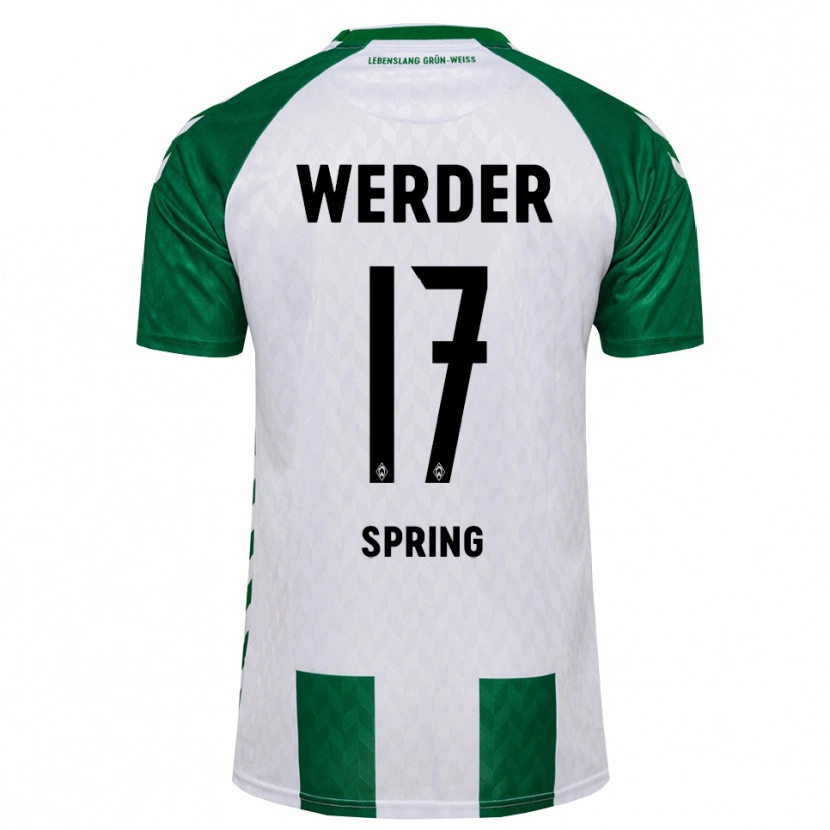 Danxen Dámské Ole Spring #17 Zelená Bílá Domů Hráčské Dresy 2026/27 Dres