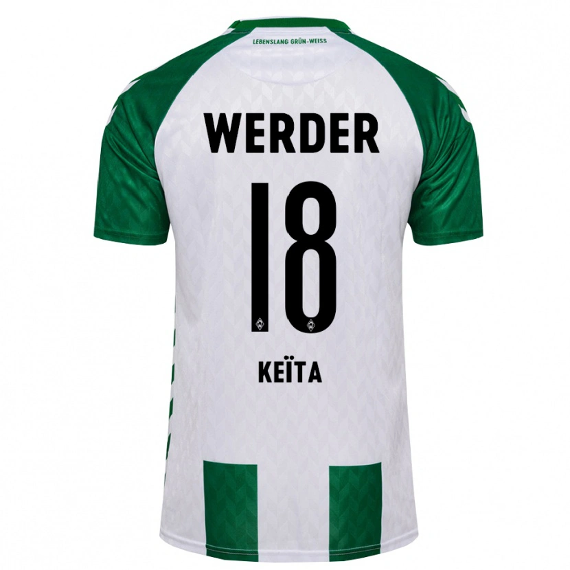 Danxen Dámské Naby Keïta #18 Zelená Bílá Domů Hráčské Dresy 2026/27 Dres