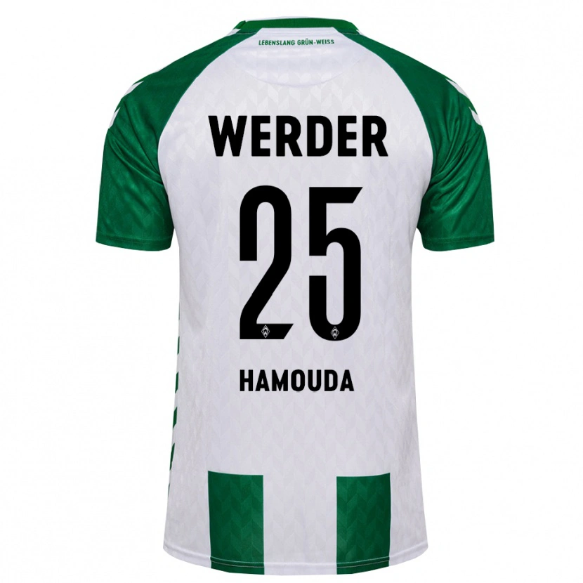 Danxen Dámské Ramiz Hamouda #25 Zelená Bílá Domů Hráčské Dresy 2026/27 Dres