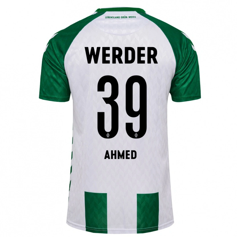 Danxen Dámské Abdelhamid Ahmed #39 Zelená Bílá Domů Hráčské Dresy 2026/27 Dres
