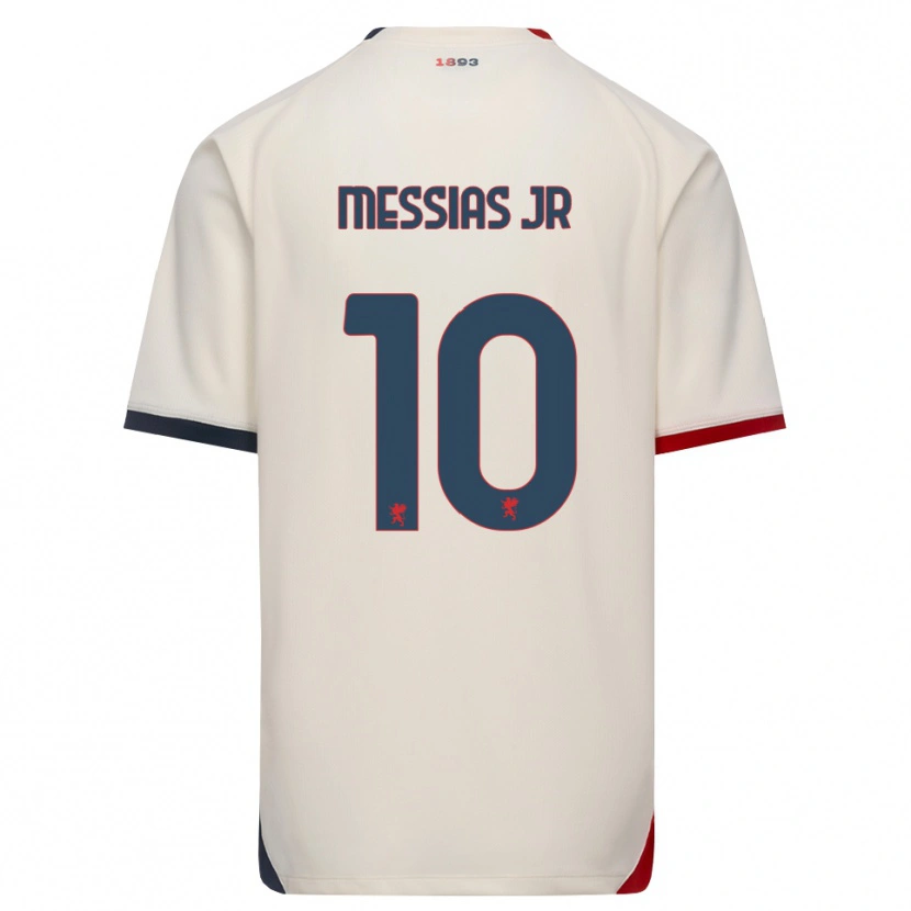 Danxen Dámské Junior Messias #10 Bílá Červená Daleko Hráčské Dresy 2026/27 Dres