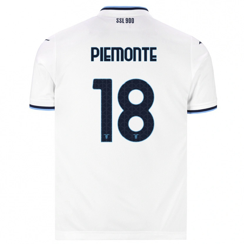 Danxen Dámské Martina Piemonte #18 Bílá Tmavě Modrá Daleko Hráčské Dresy 2026/27 Dres