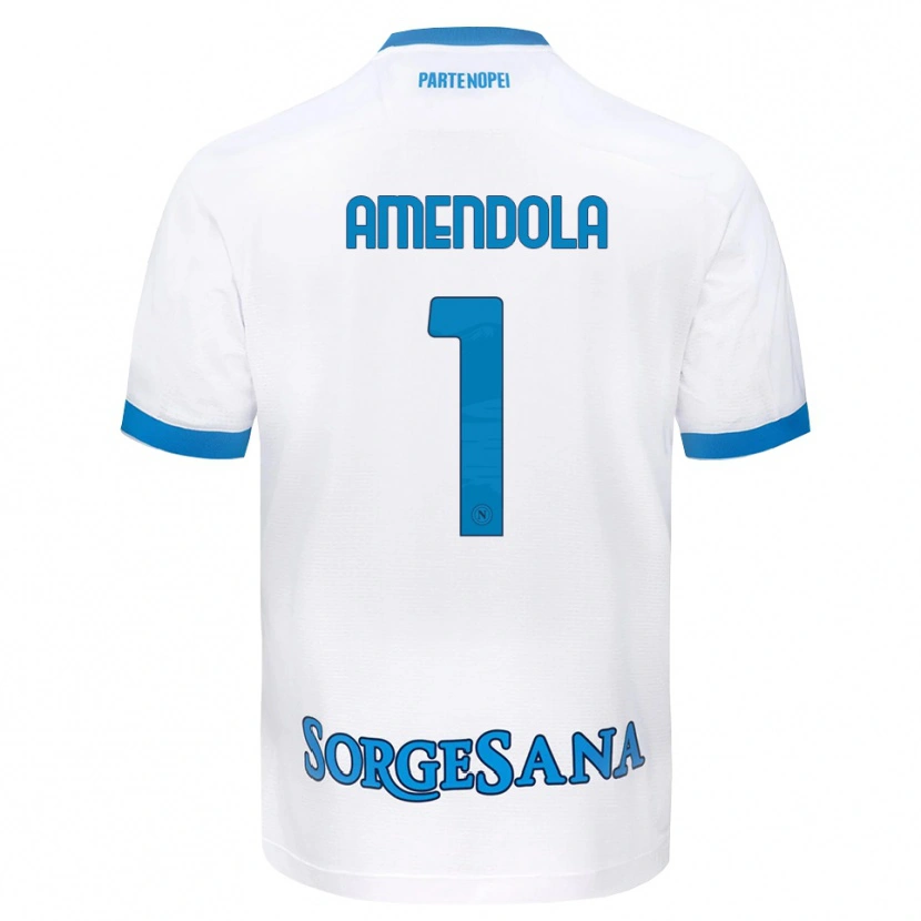 Danxen Dámské Antonio Amendola #1 Bílá Světle Modrá Daleko Hráčské Dresy 2026/27 Dres