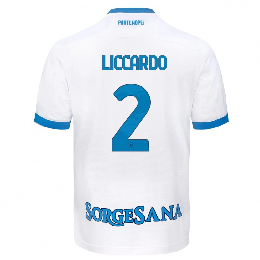 Danxen Dámské Christian Liccardo #2 Bílá Světle Modrá Daleko Hráčské Dresy 2026/27 Dres