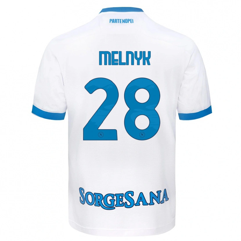 Danxen Dámské Mykyta Melnyk #28 Bílá Světle Modrá Daleko Hráčské Dresy 2026/27 Dres