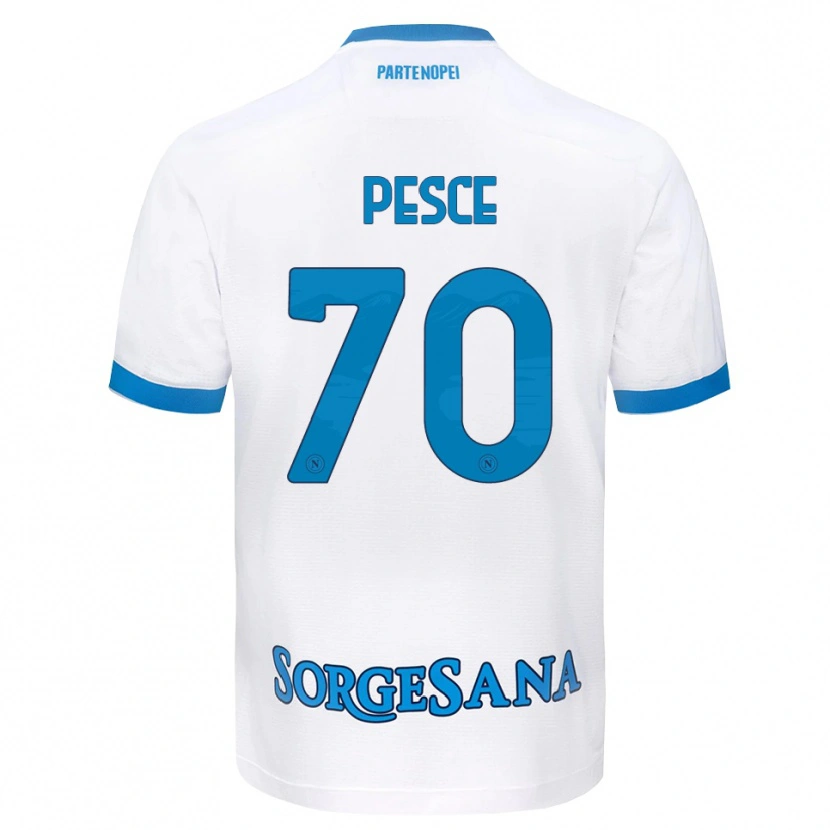 Danxen Dámské Antonio Pesce #70 Bílá Světle Modrá Daleko Hráčské Dresy 2026/27 Dres