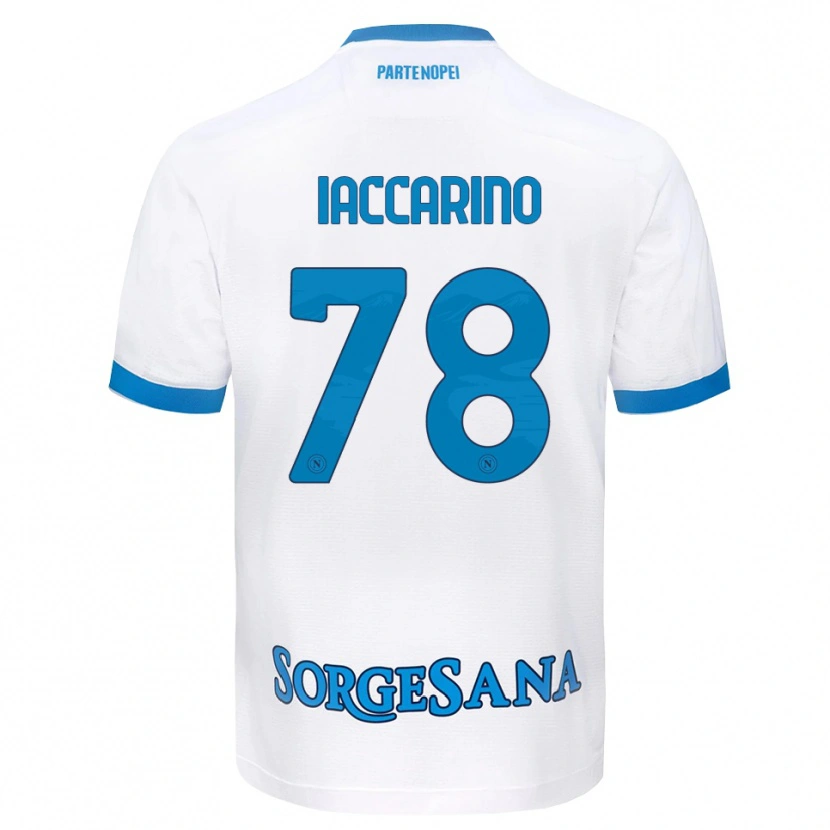 Danxen Dámské Gennaro Iaccarino #78 Bílá Světle Modrá Daleko Hráčské Dresy 2026/27 Dres