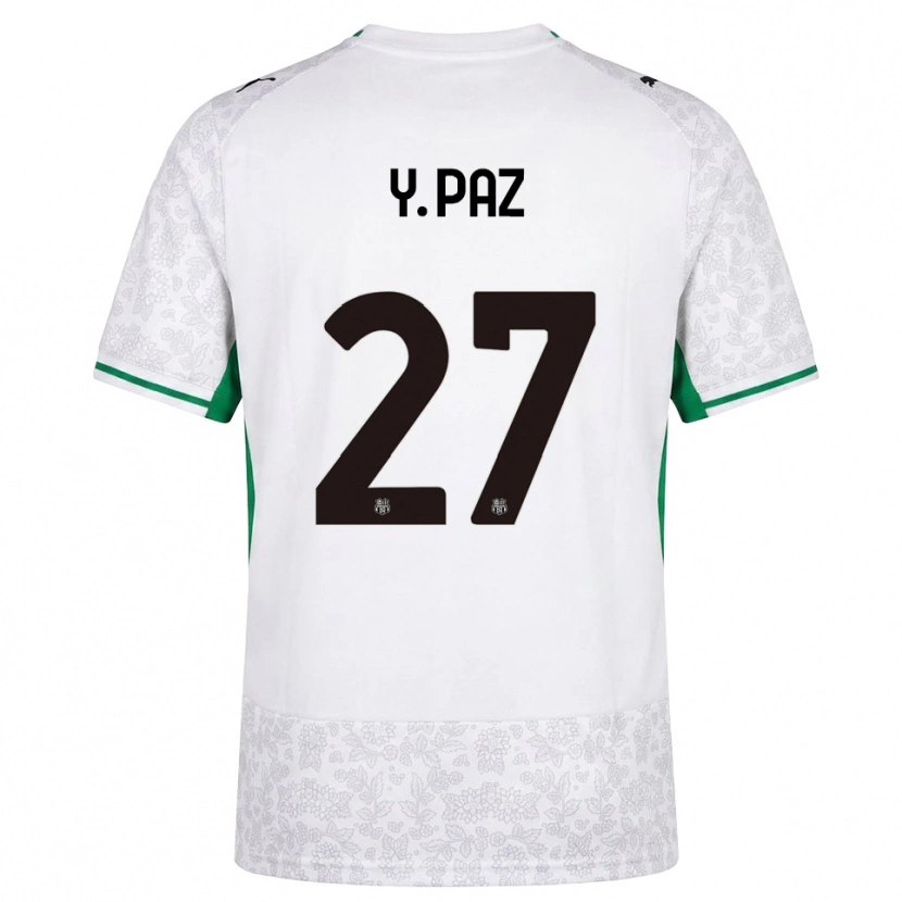 Danxen Dámské Yeferson Paz #27 Bílá Černá Zelená Daleko Hráčské Dresy 2026/27 Dres