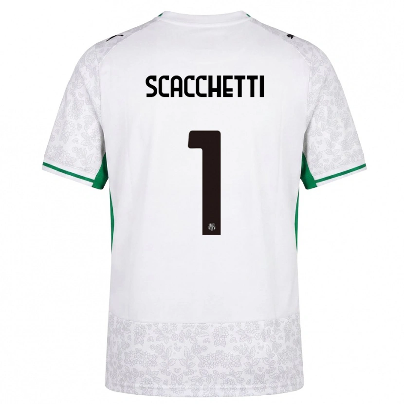 Danxen Dámské Alessandro Scacchetti #1 Bílá Černá Zelená Daleko Hráčské Dresy 2026/27 Dres