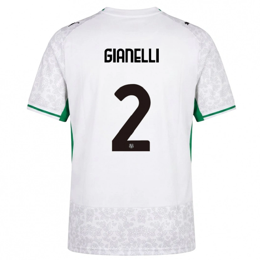 Danxen Dámské Christian Gianelli #2 Bílá Černá Zelená Daleko Hráčské Dresy 2026/27 Dres
