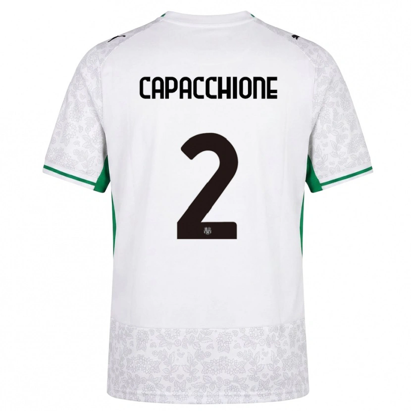 Danxen Dámské Cristian Capacchione #2 Bílá Černá Zelená Daleko Hráčské Dresy 2026/27 Dres