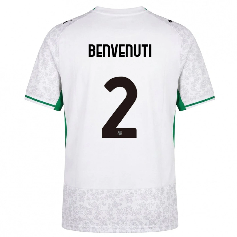 Danxen Dámské Giacomo Benvenuti #2 Bílá Černá Zelená Daleko Hráčské Dresy 2026/27 Dres