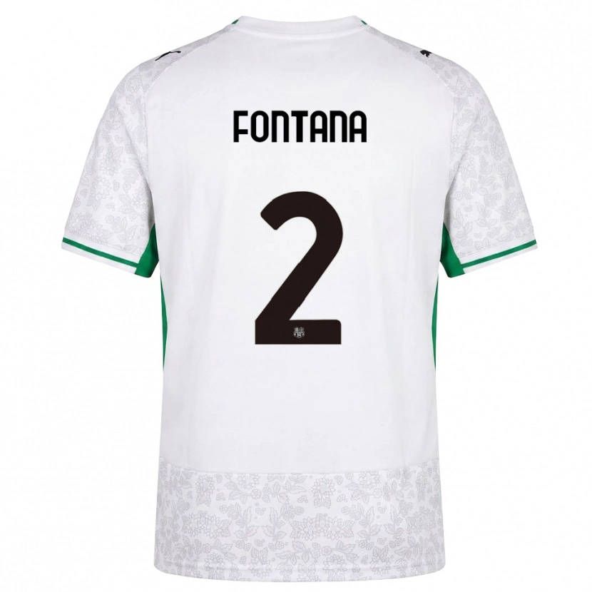 Danxen Dámské Fabrizio Fontana #2 Bílá Černá Zelená Daleko Hráčské Dresy 2026/27 Dres