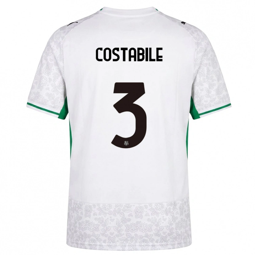 Danxen Dámské Cristian Costabile #3 Bílá Černá Zelená Daleko Hráčské Dresy 2026/27 Dres