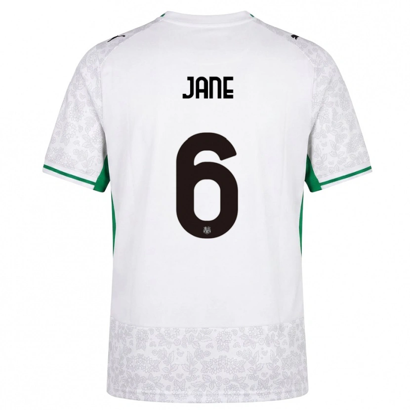 Danxen Dámské Refiloe Jane #6 Bílá Černá Zelená Daleko Hráčské Dresy 2026/27 Dres