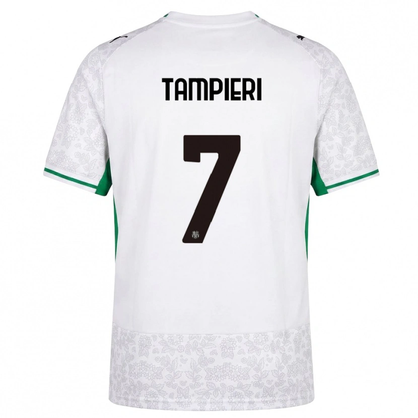 Danxen Dámské Diego Tampieri #7 Bílá Černá Zelená Daleko Hráčské Dresy 2026/27 Dres