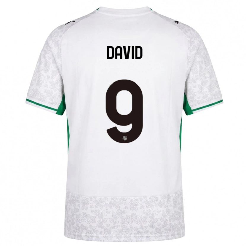 Danxen Dámské Mario David #9 Bílá Černá Zelená Daleko Hráčské Dresy 2026/27 Dres