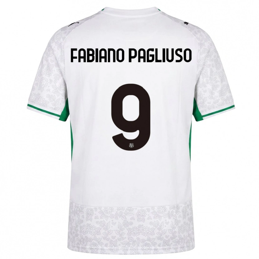 Danxen Dámské Paolo Fabiano Pagliuso #9 Bílá Černá Zelená Daleko Hráčské Dresy 2026/27 Dres