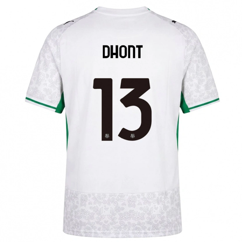 Danxen Dámské Elena Dhont #13 Bílá Černá Zelená Daleko Hráčské Dresy 2026/27 Dres