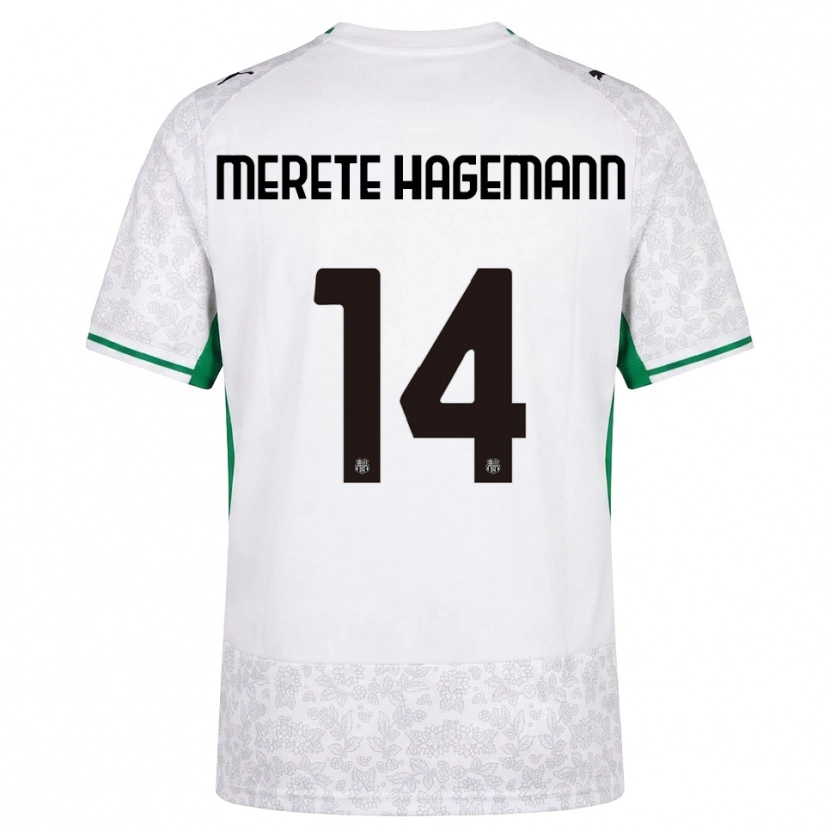 Danxen Dámské Maja Merete Hagemann #14 Bílá Černá Zelená Daleko Hráčské Dresy 2026/27 Dres