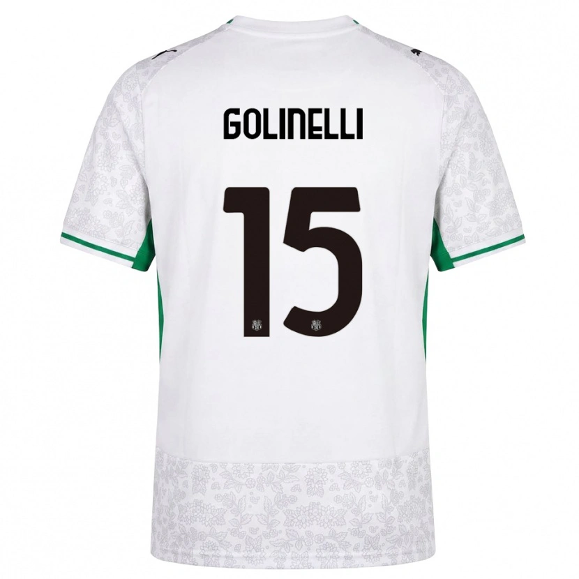 Danxen Dámské Emanuele Golinelli #15 Bílá Černá Zelená Daleko Hráčské Dresy 2026/27 Dres