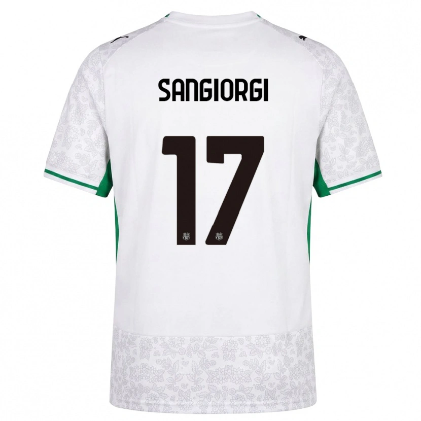 Danxen Dámské Federico Sangiorgi #17 Bílá Černá Zelená Daleko Hráčské Dresy 2026/27 Dres