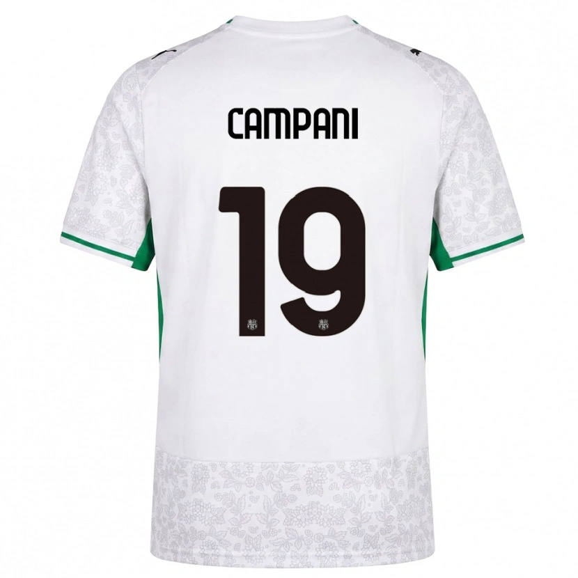 Danxen Dámské Andrea Campani #19 Bílá Černá Zelená Daleko Hráčské Dresy 2026/27 Dres