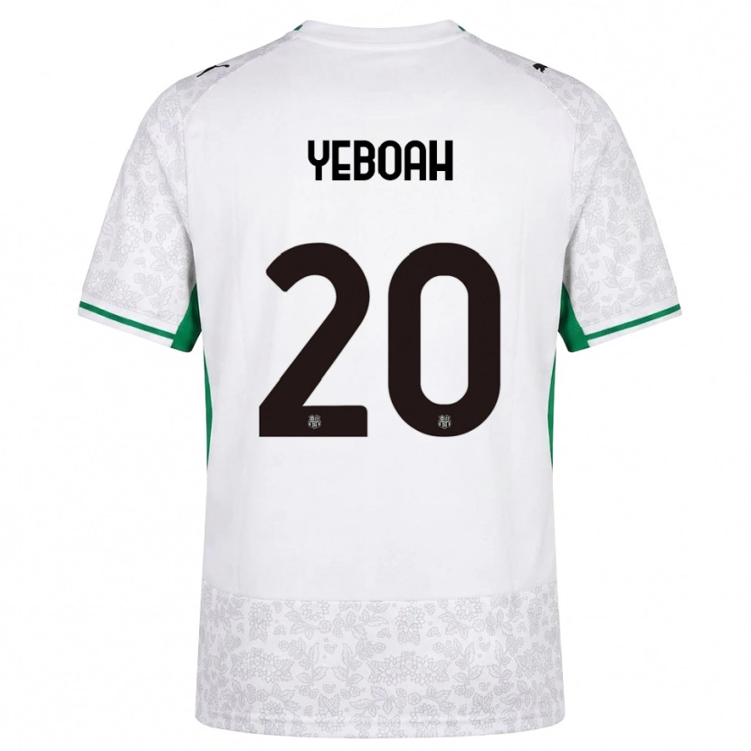 Danxen Dámské Daniel Yeboah #20 Bílá Černá Zelená Daleko Hráčské Dresy 2026/27 Dres