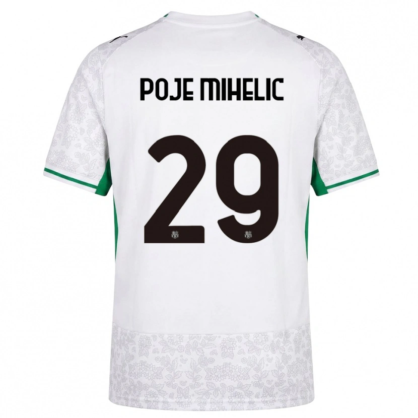 Danxen Dámské Naja Poje Mihelič #29 Bílá Černá Zelená Daleko Hráčské Dresy 2026/27 Dres