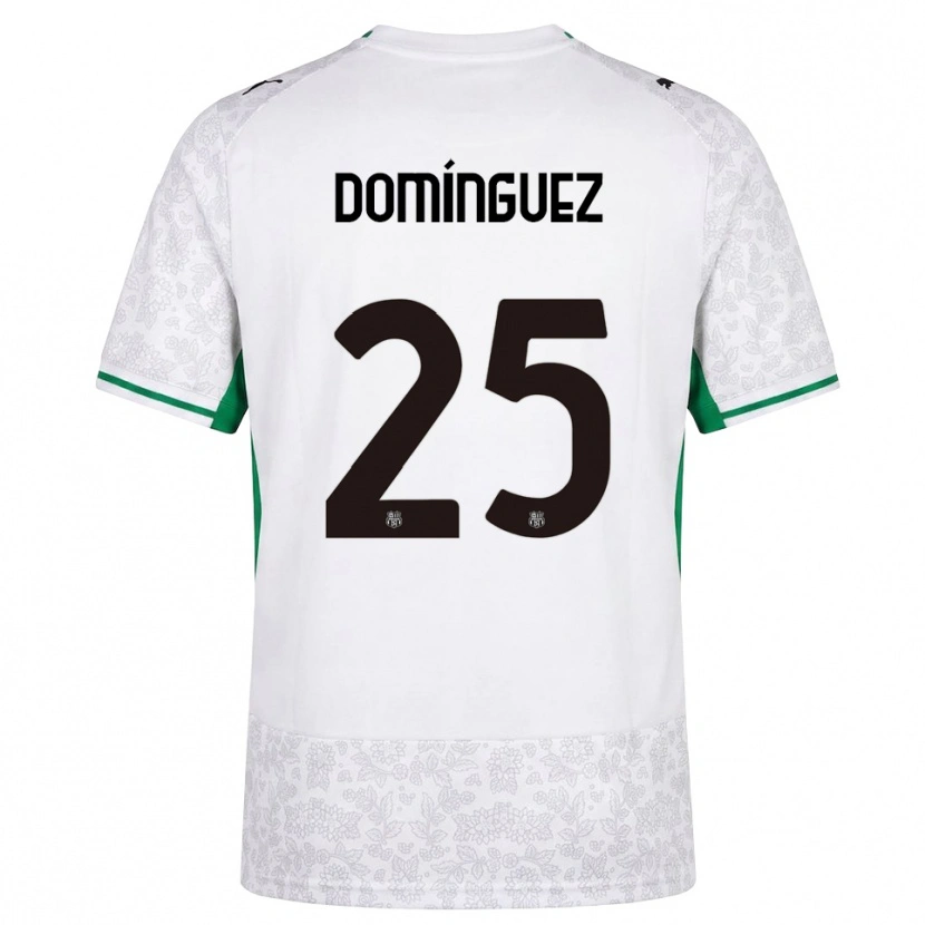 Danxen Dámské Benja Domínguez #25 Bílá Černá Zelená Daleko Hráčské Dresy 2026/27 Dres