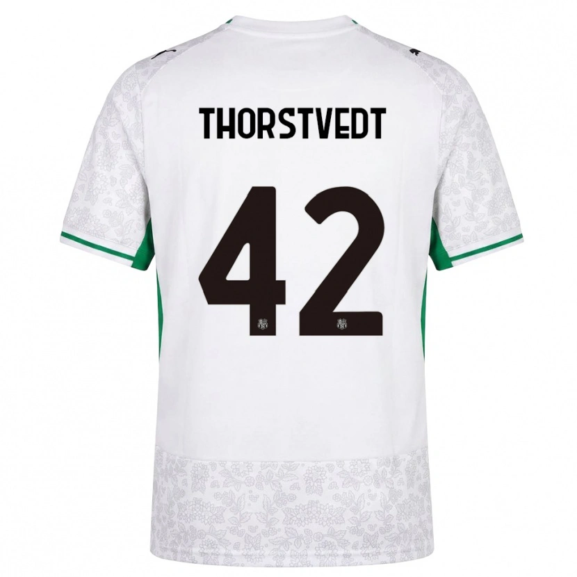 Danxen Dámské Kristian Thorstvedt #42 Bílá Černá Zelená Daleko Hráčské Dresy 2026/27 Dres