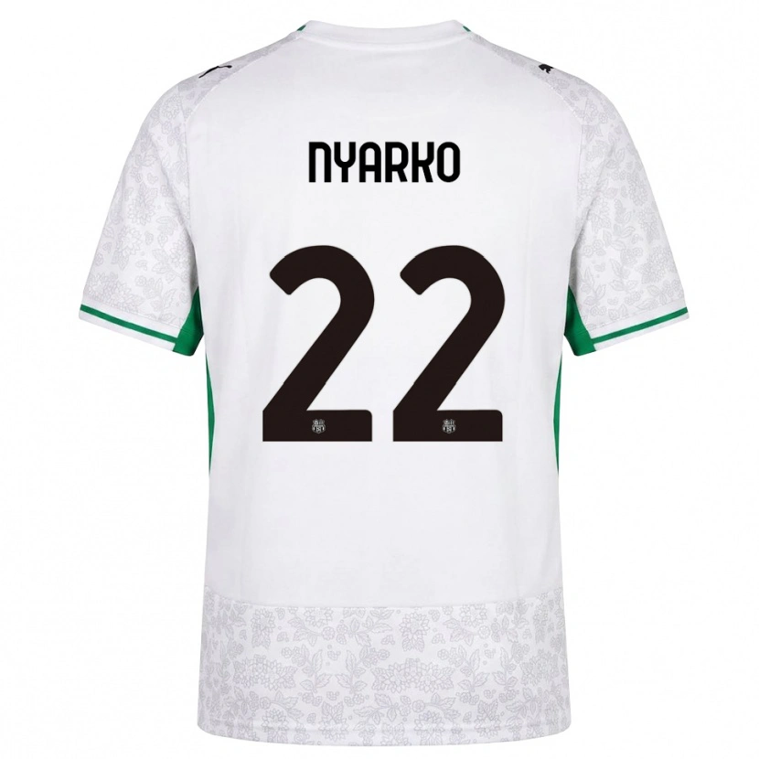 Danxen Dámské Lorenzo Nyarko #22 Bílá Černá Zelená Daleko Hráčské Dresy 2026/27 Dres