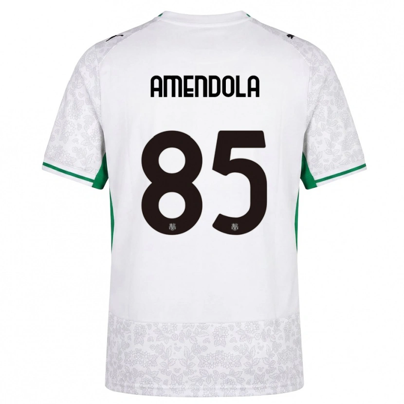 Danxen Dámské Catello Amendola #85 Bílá Černá Zelená Daleko Hráčské Dresy 2026/27 Dres